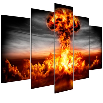 Tablou canvas 5 piese - Explozie larga - 200 x 100 cm